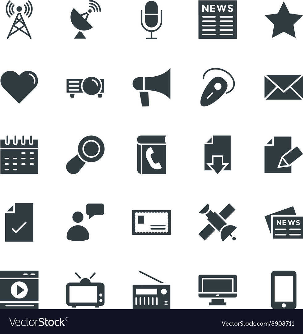 Communication Icons - Modern Network