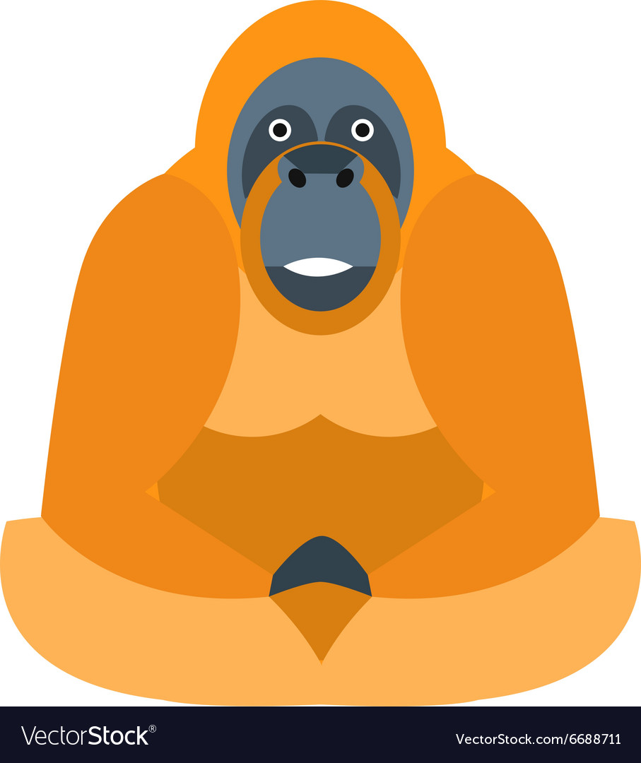 Cute monkey icon logo symbol