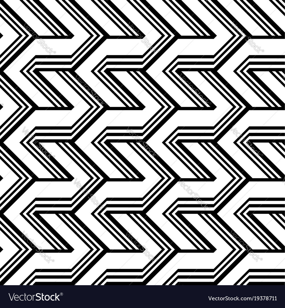 Design seamless monochrome zigzag pattern