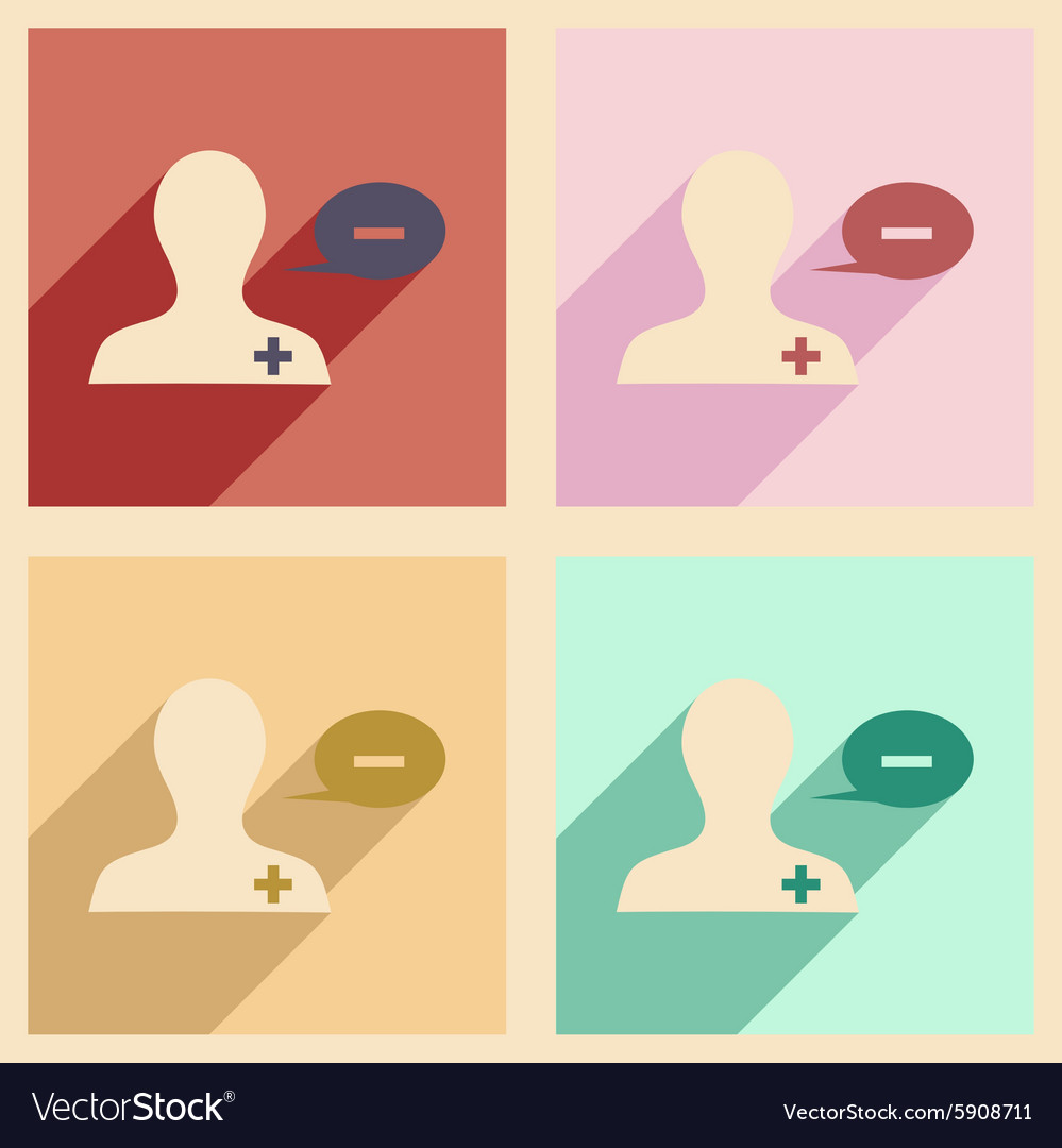 Flat with shadow concept and mobile application