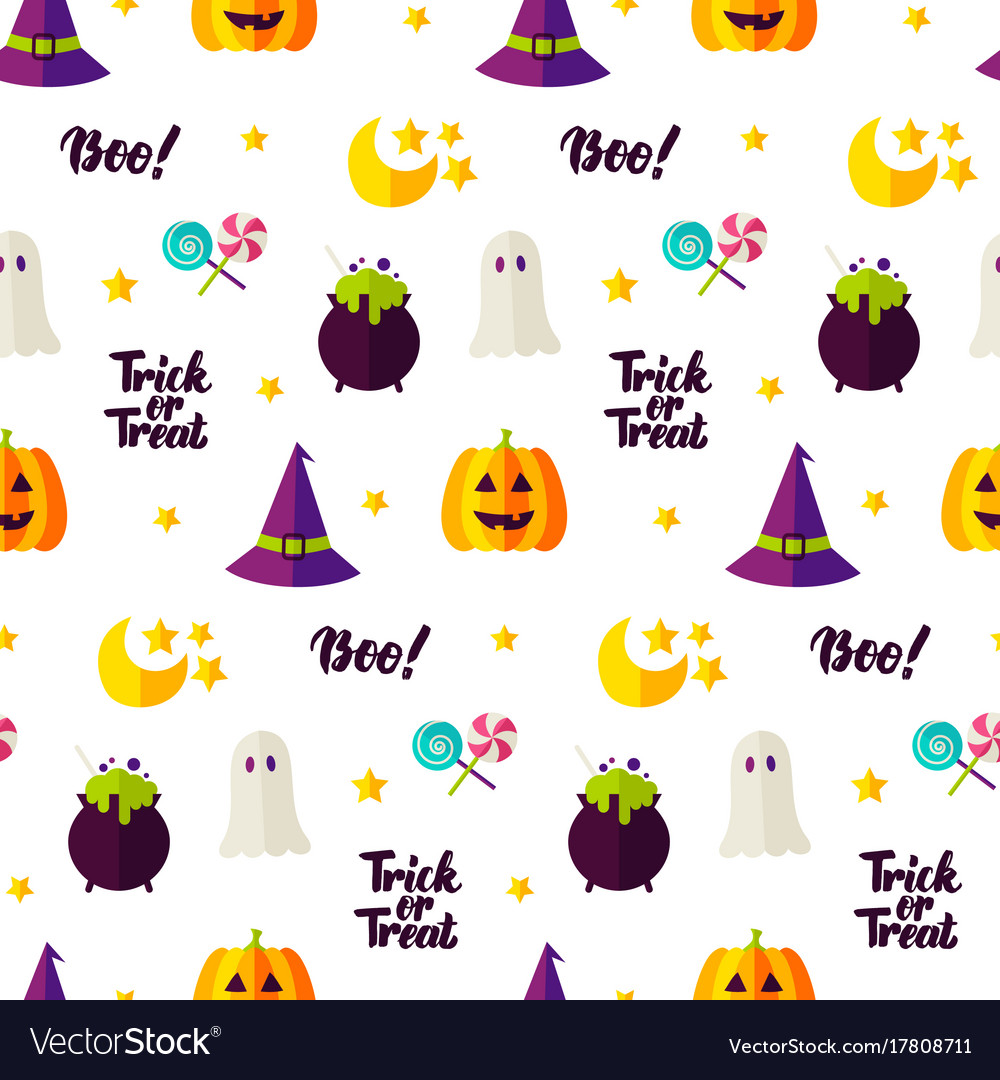 Halloween treat seamless pattern