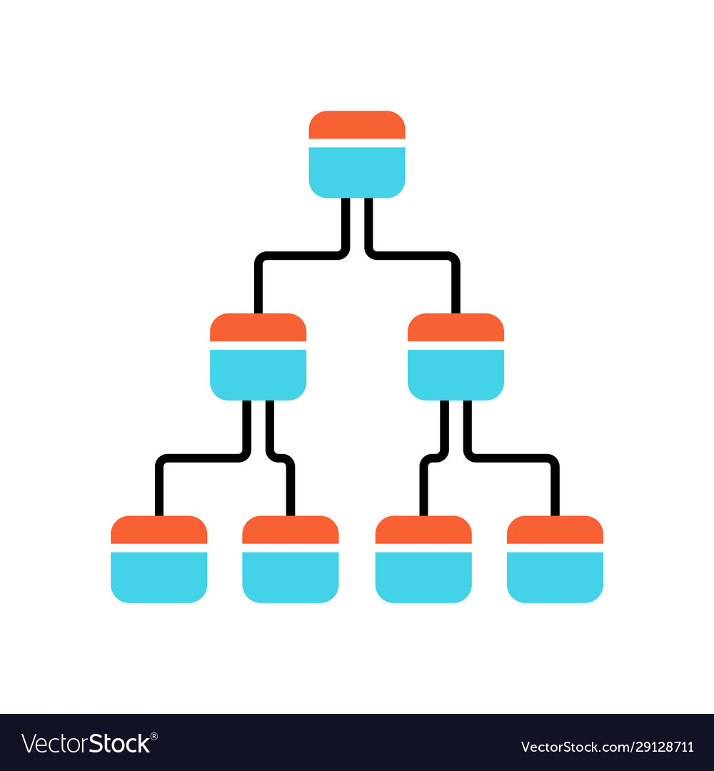Hierarchical Tree Diagram Icon
