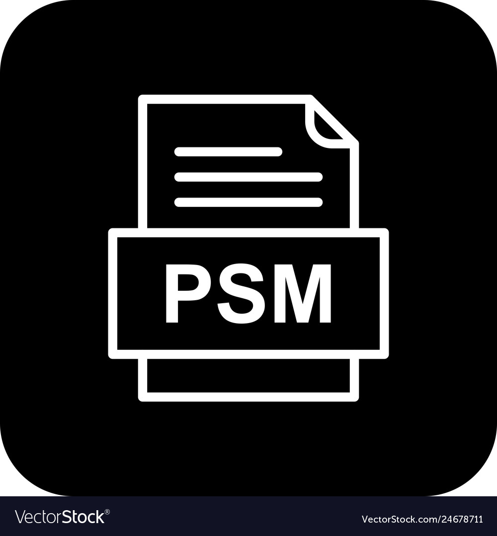 Psm file document icon