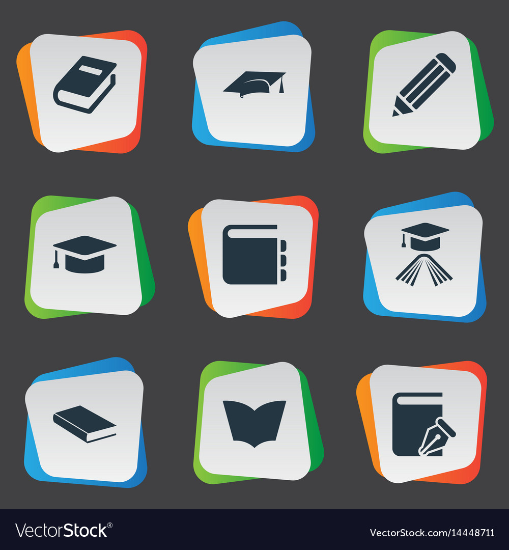 Set of simple knowledge icons