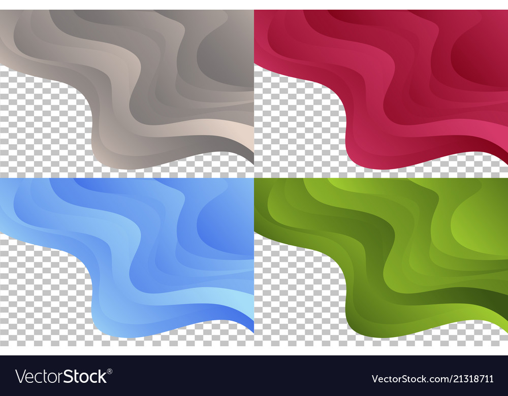 Smooth abstract colorful backgrounds set - eps10