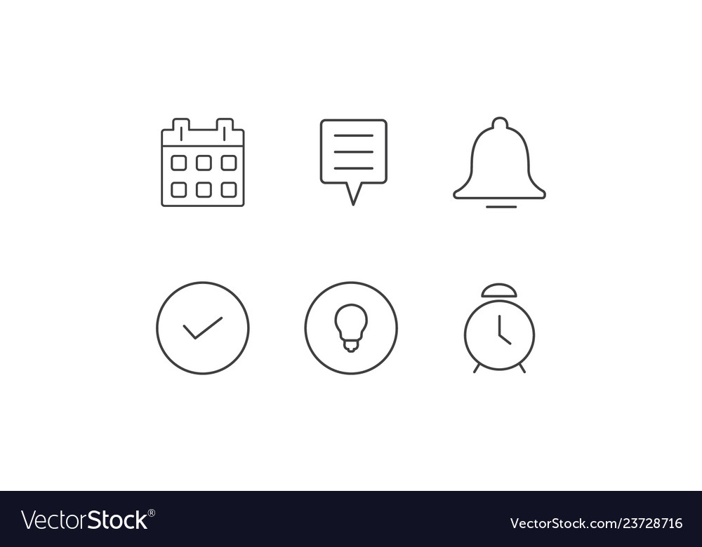 6 alerts and notifications icons