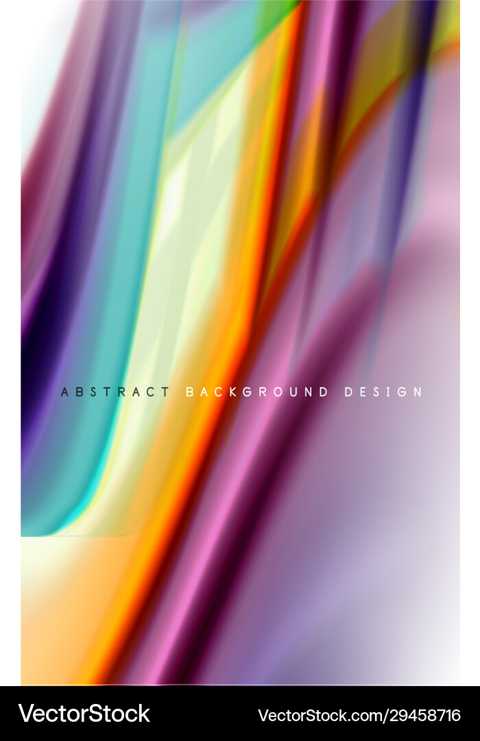 Abstract background - fluid color gradient waves Vector Image