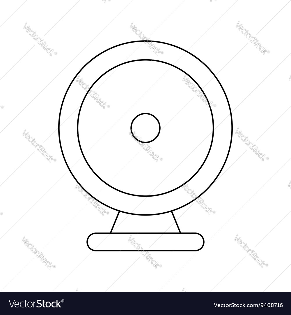 Audio speaker icon outline style Royalty Free Vector Image
