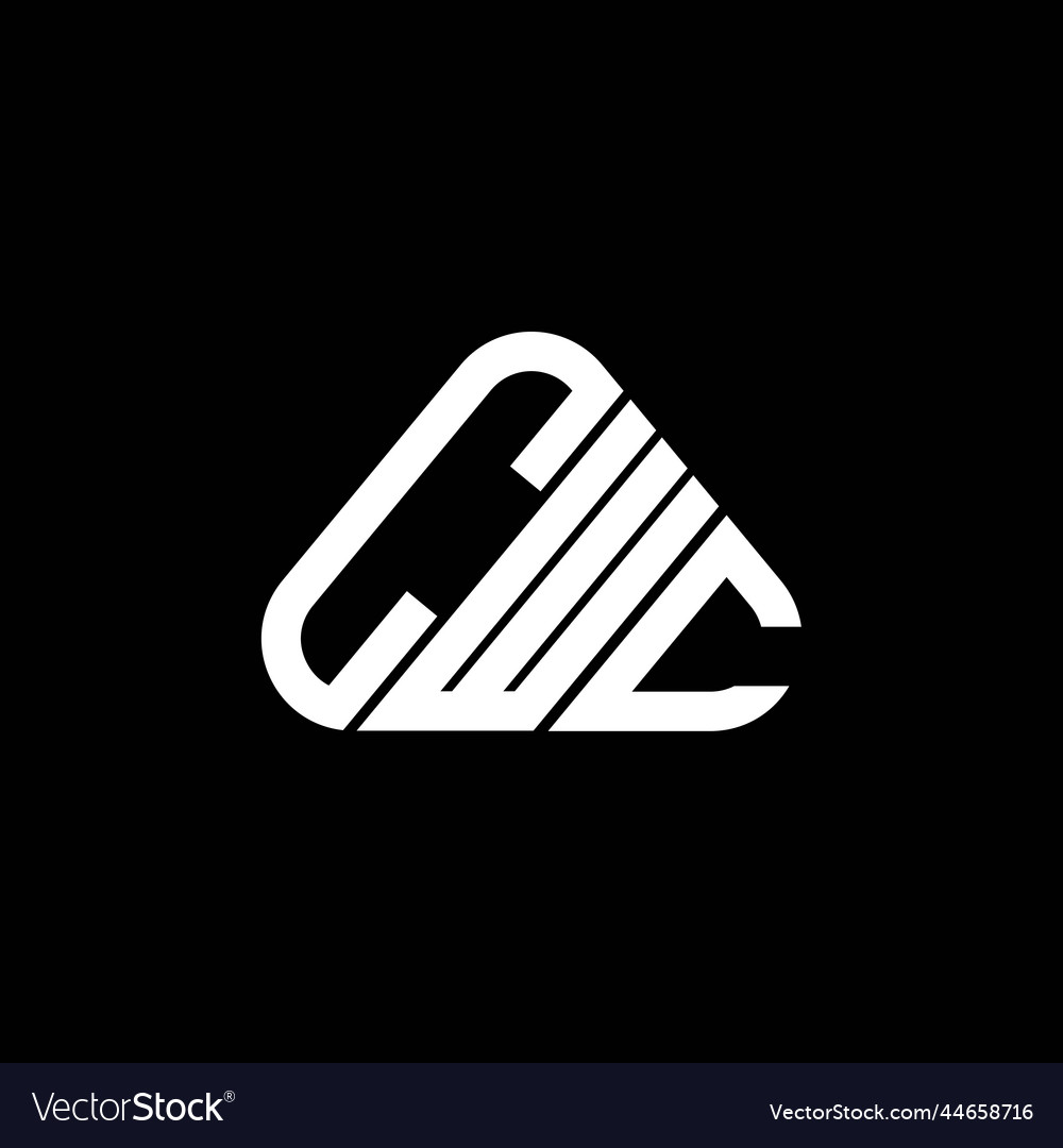 Cwc letter logo creative design with graphic Vector Image