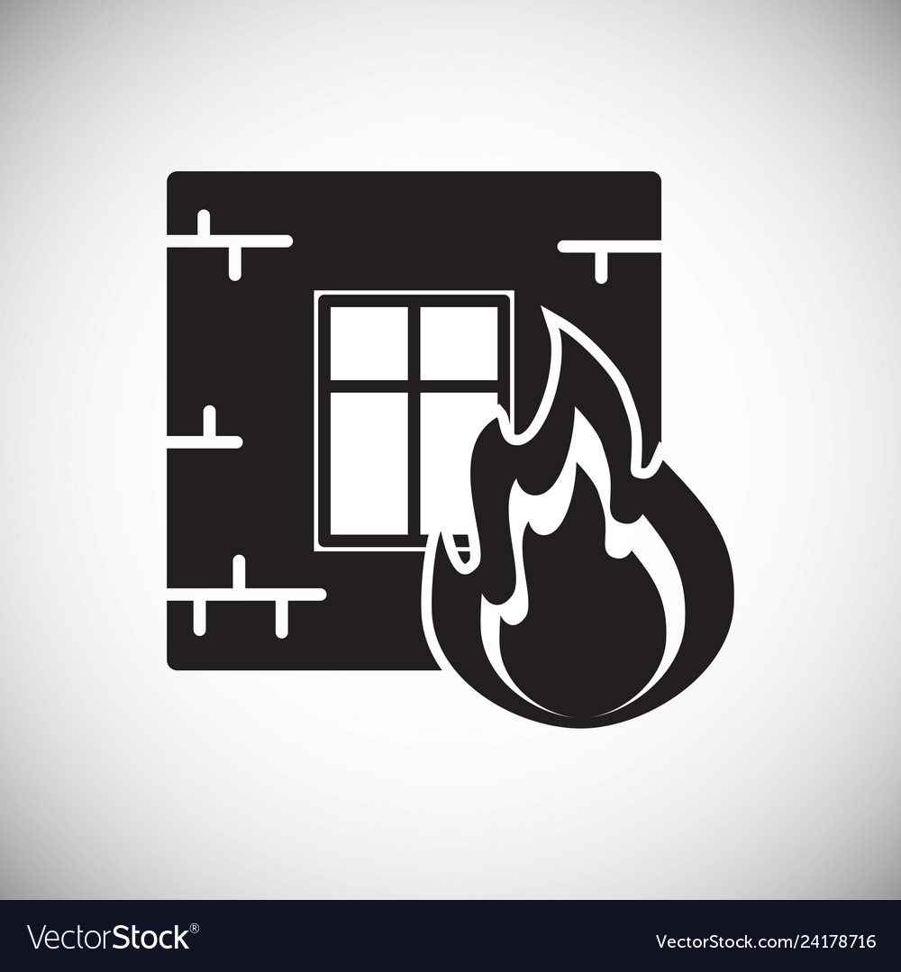 Firewall icon on background for graphic and web vector image Firewall icon on background for graphic and web