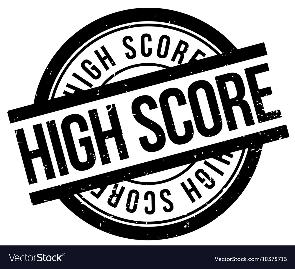 High score rubber stamp Royalty Free Vector Image