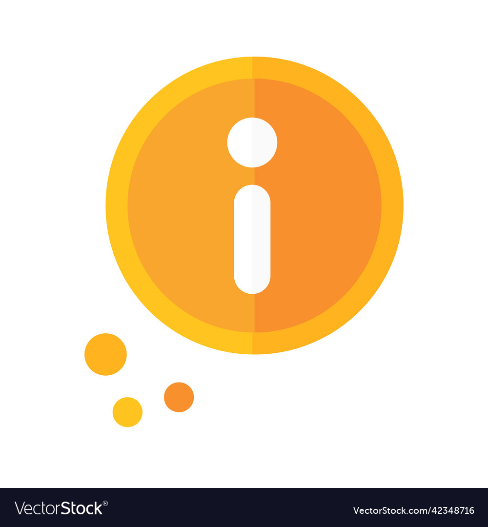 Modern information icon of guide and explanation vector image Modern information icon of guide and explanation