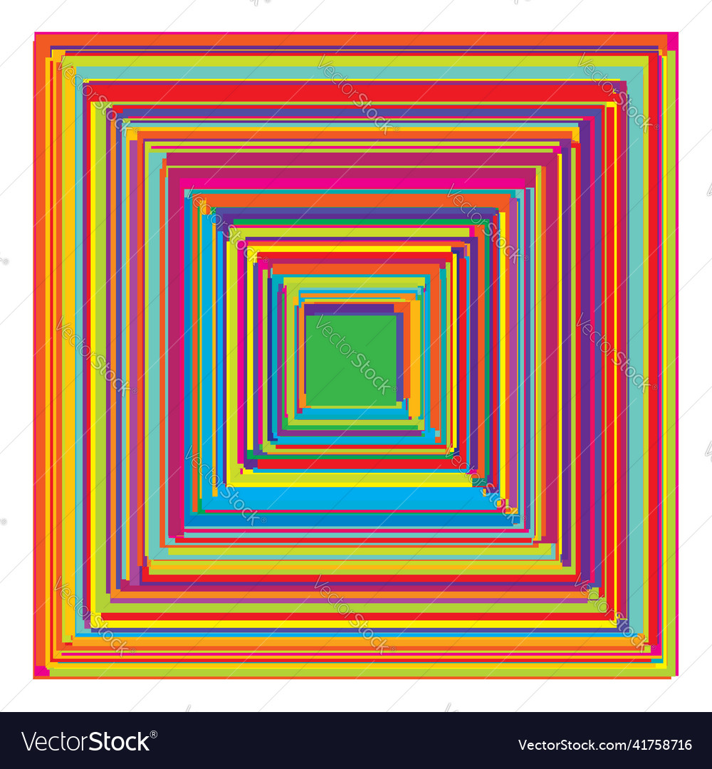 Overlapping random squares abstract colorful vector image Overlapping random squares abstract colorful
