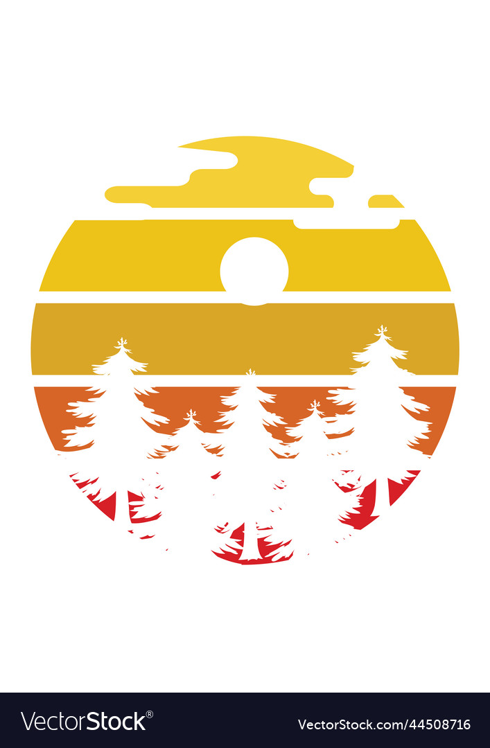 Protect the forests design vector image Protect the forests design