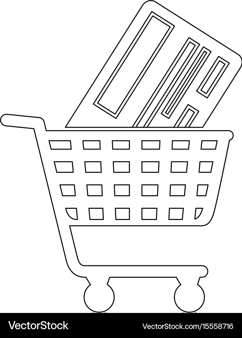 Shopping cart symbol Royalty Free Vector Image