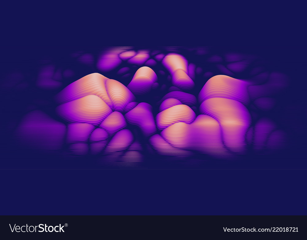 3d echo audio wavefrom spectrum music vector image 3d echo audio wavefrom spectrum music