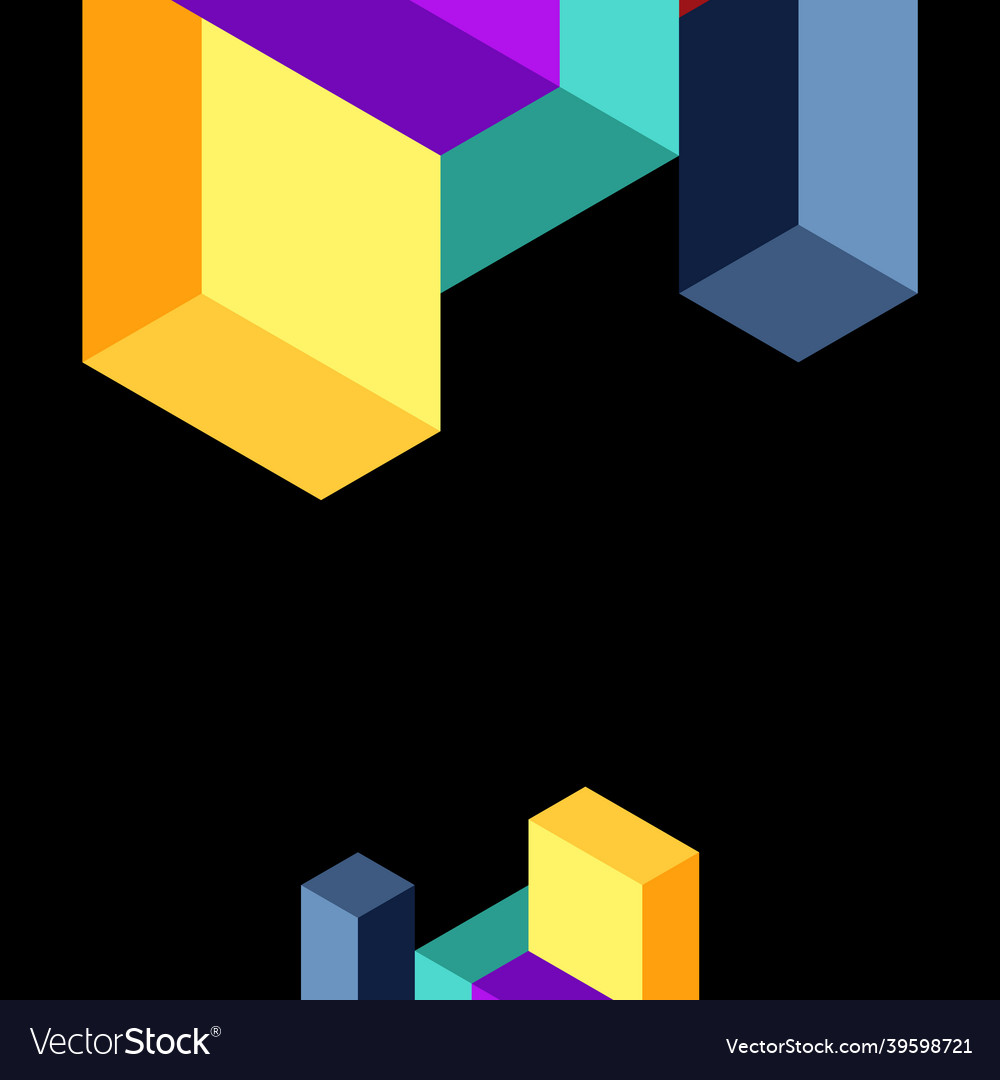 Abstract background 3d cubes cubic elements