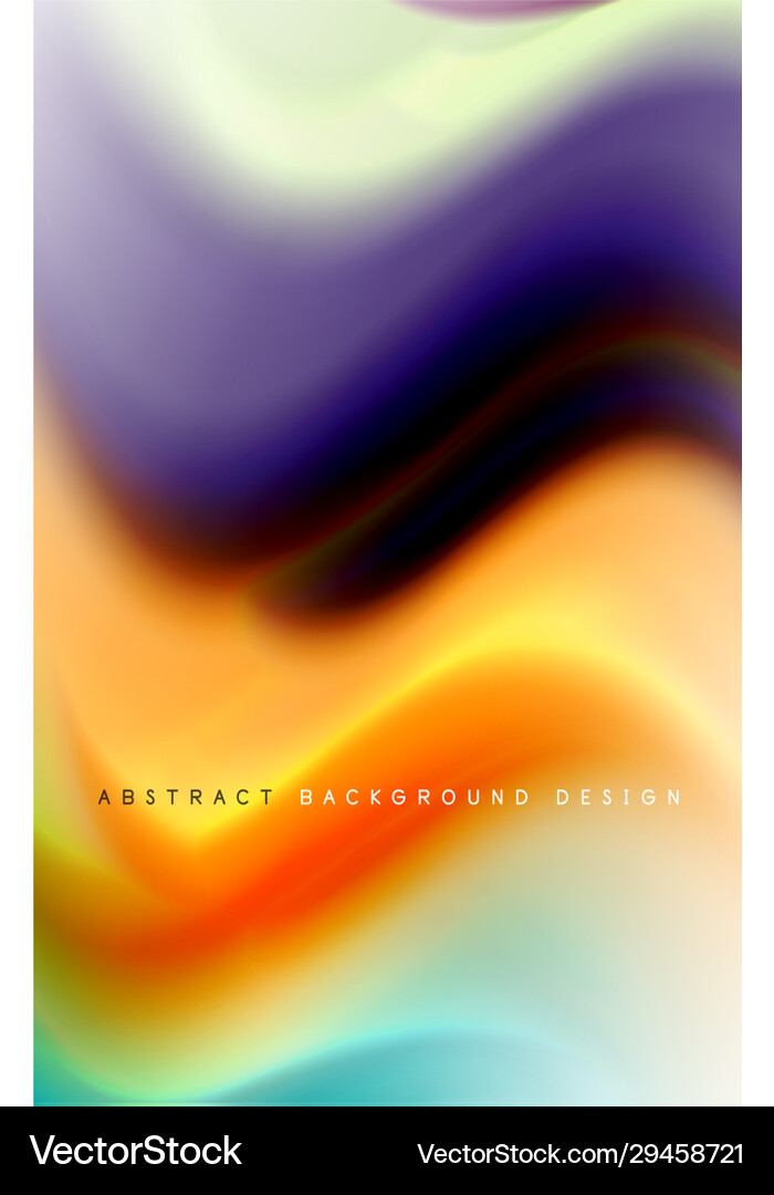 Abstract background - fluid color gradient waves Vector Image