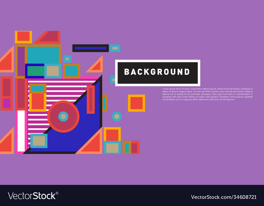 Abstract colorful rectangle background for banner