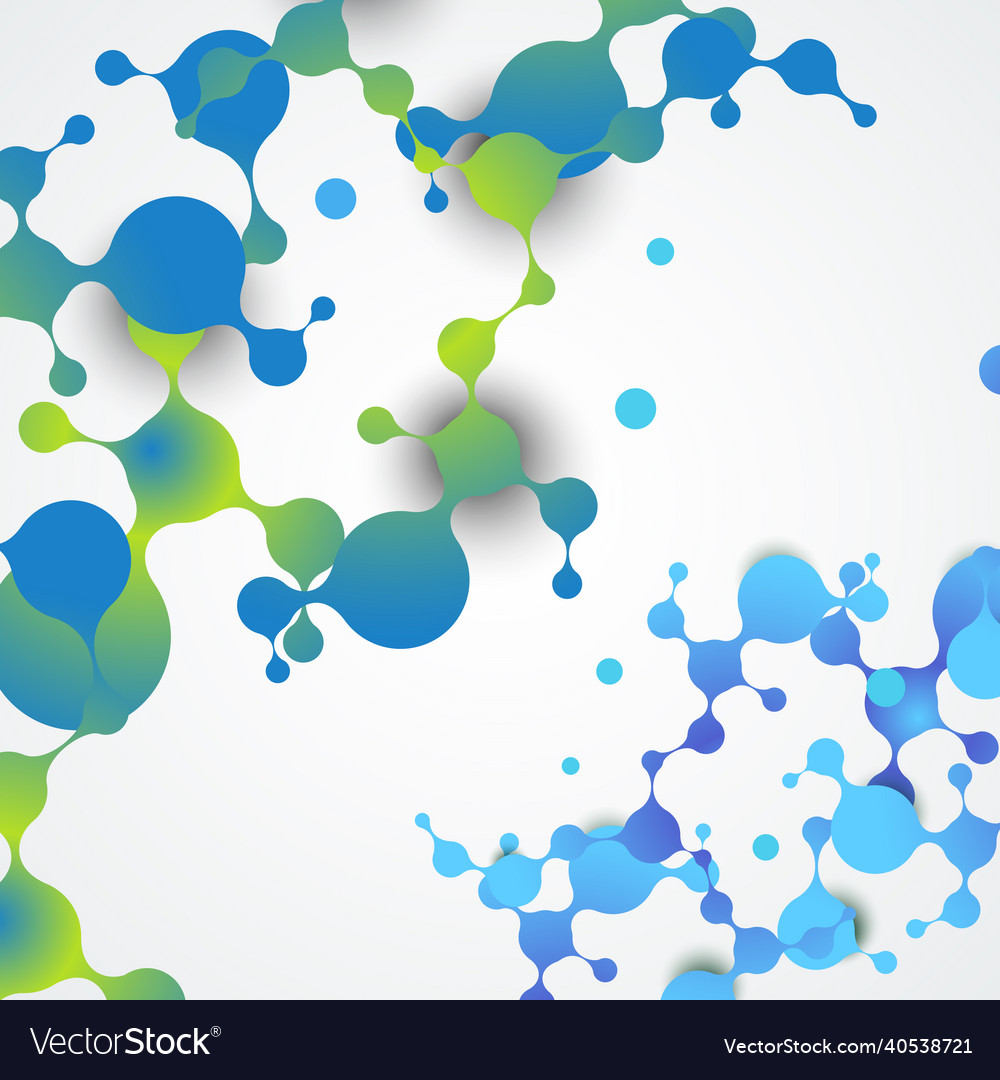 Abstract molecules structure with connect vector image Abstract molecules structure with connect