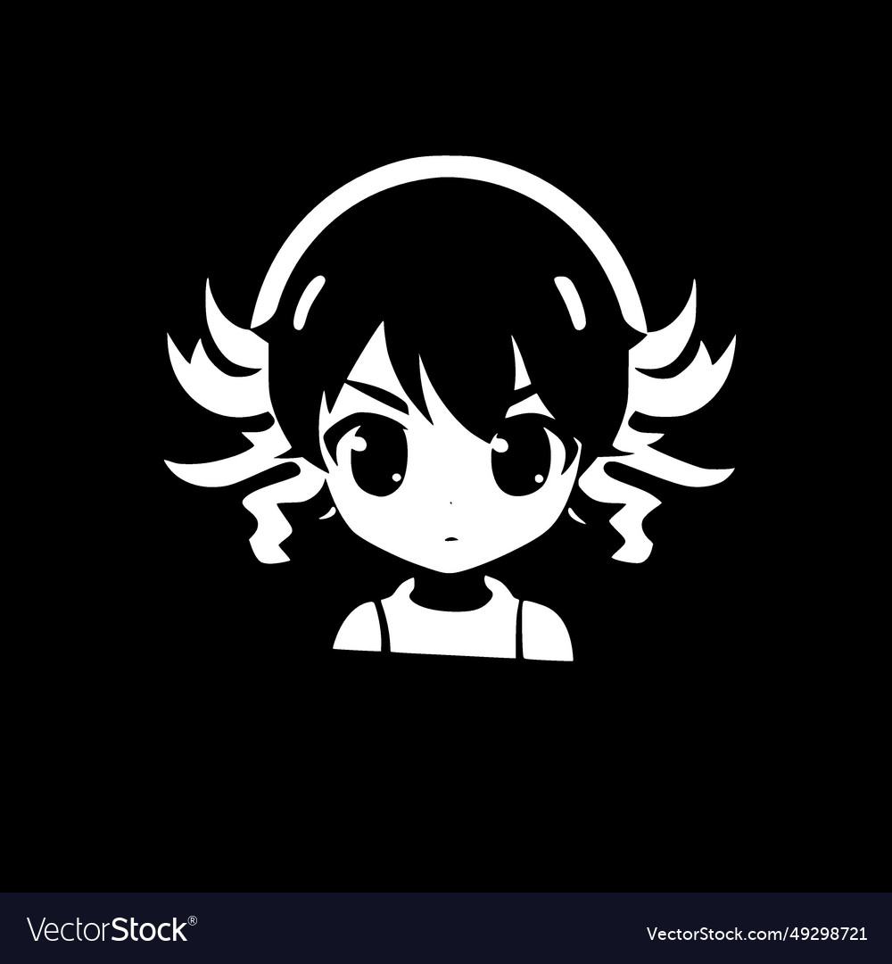 Anime black and white Royalty Free Vector Image Anime black and white Royalty Free Vector Image