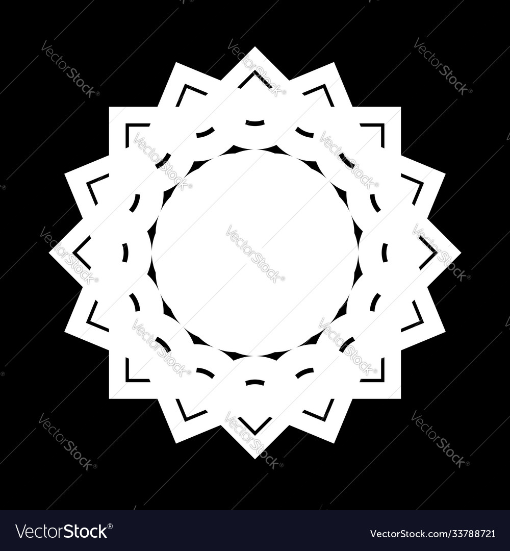 Design monochrome decorative element