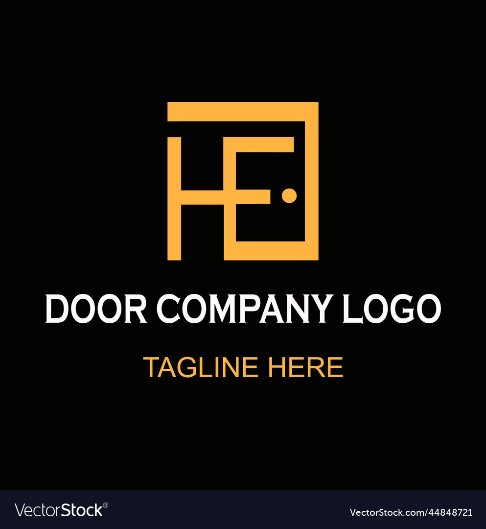 Door company logo Royalty Free Vector Image - VectorStock