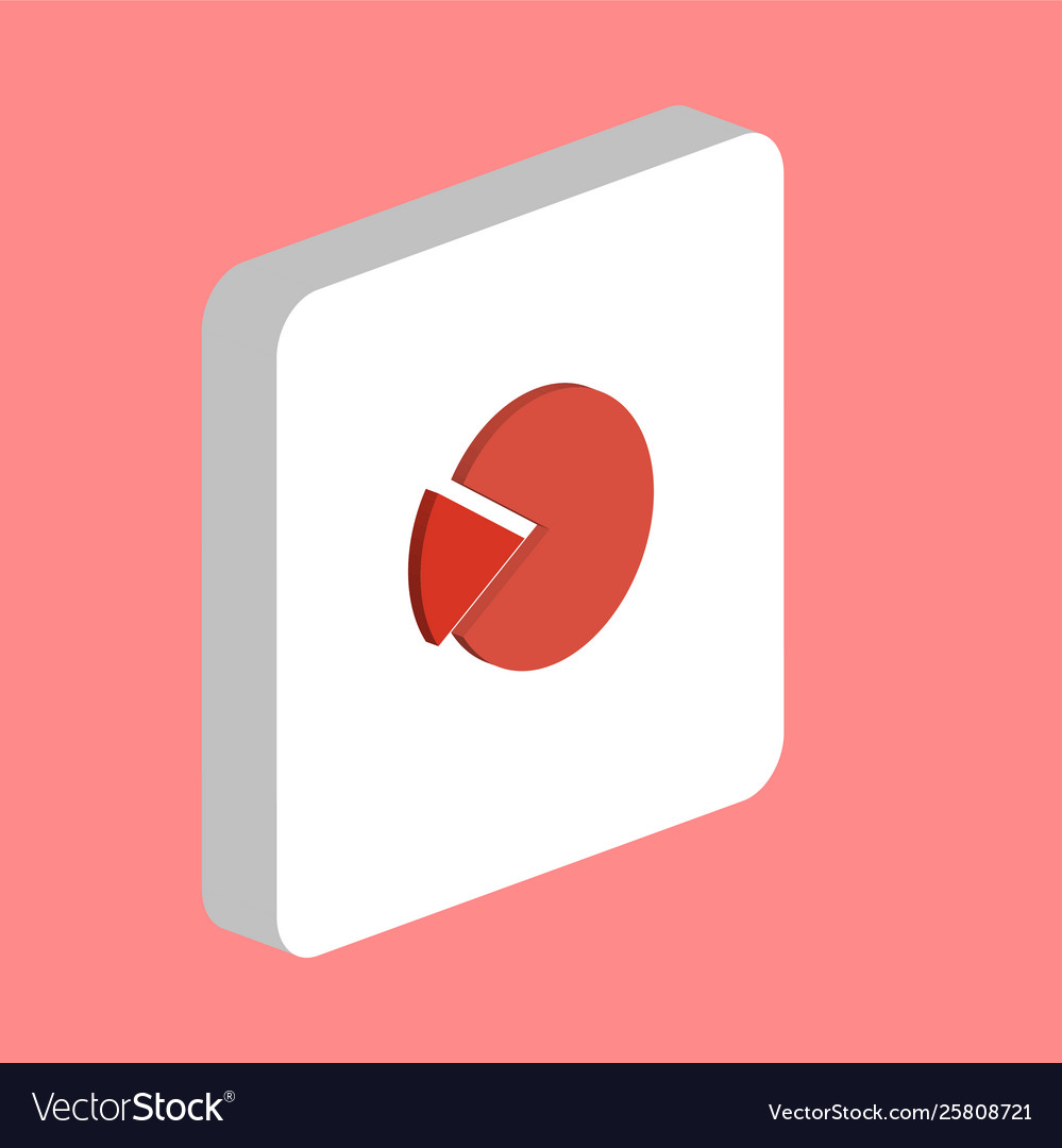 Pie chart computer symbol Vector Image Pie chart computer symbol