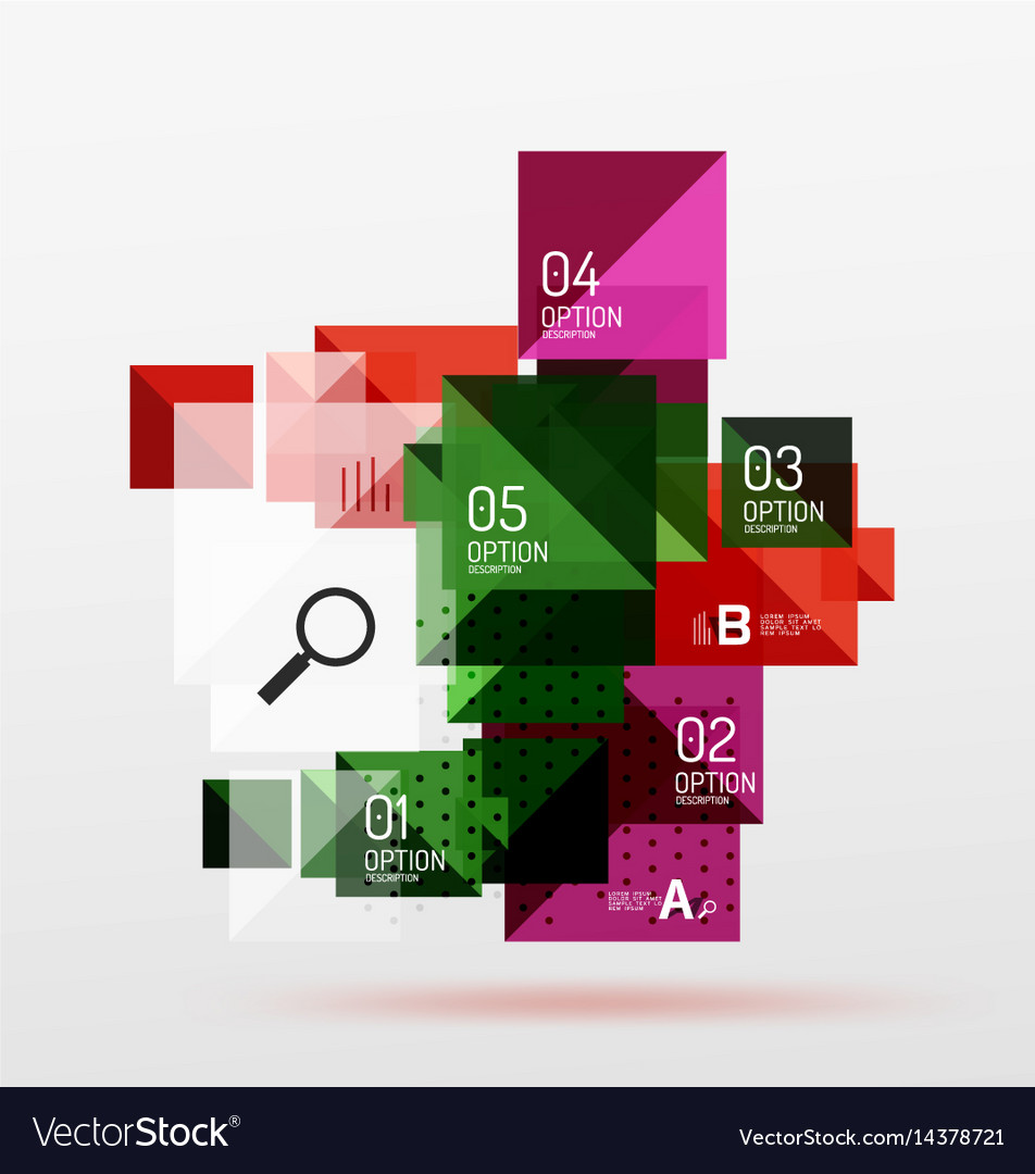 Repetition of overlapping color squares