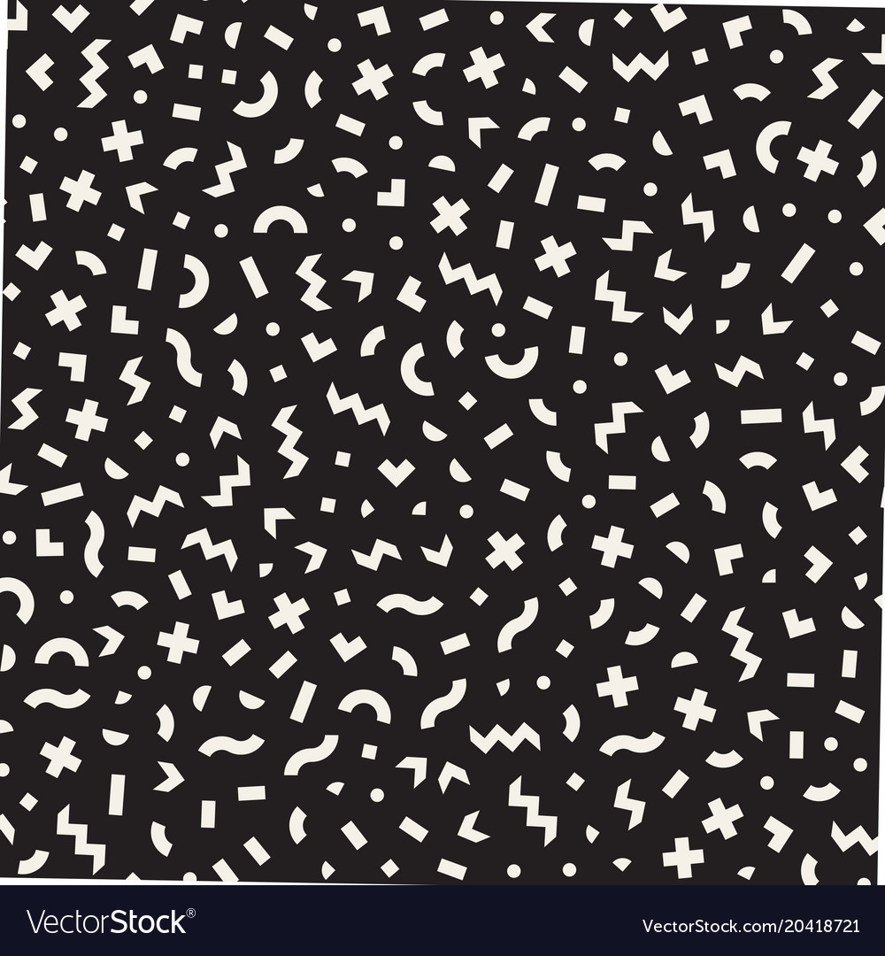 Seamless abstract geometric pattern in retro