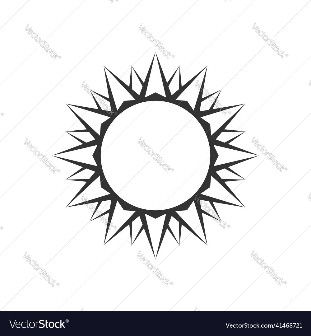 Sun symbol Royalty Free Vector Image - VectorStock