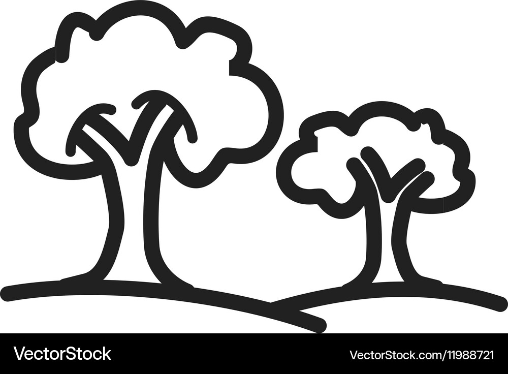 Trees Royalty Free Vector Image - VectorStock