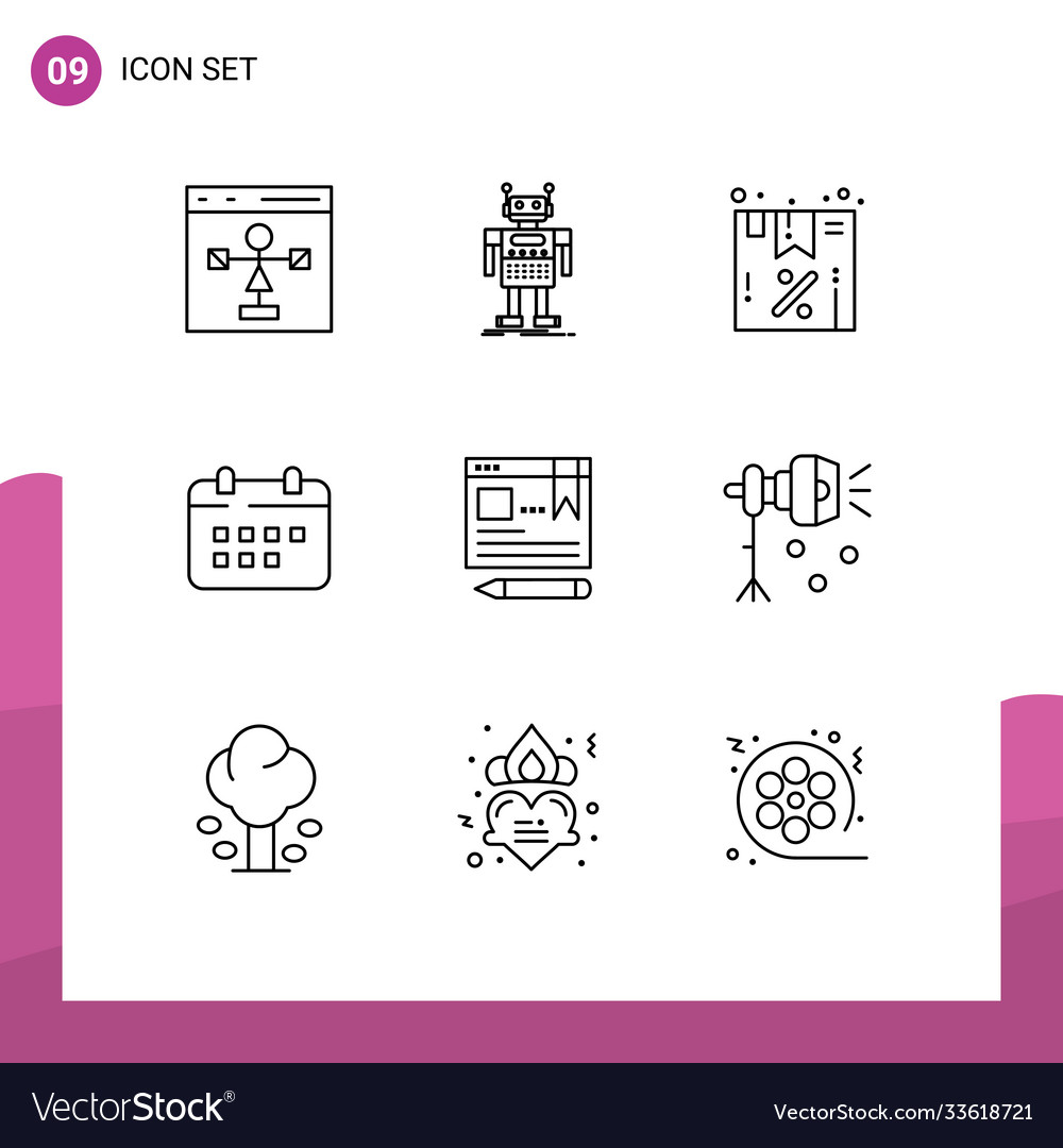User interface pack 9 basic outlines
