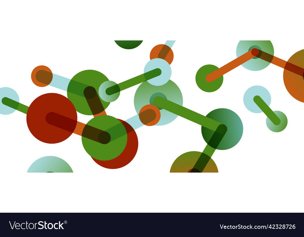 Abstract background round dots connected by lines Vector Image Abstract background round dots connected by lines