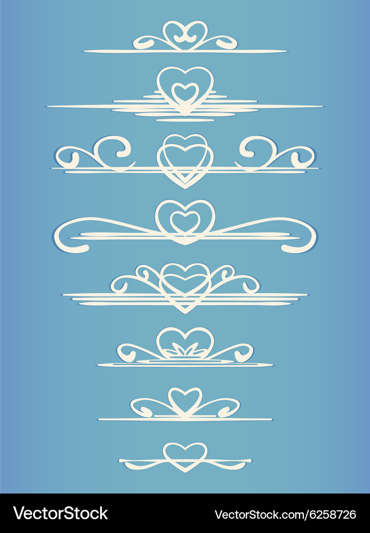 Calligraphic line Royalty Free Vector Image - VectorStock
