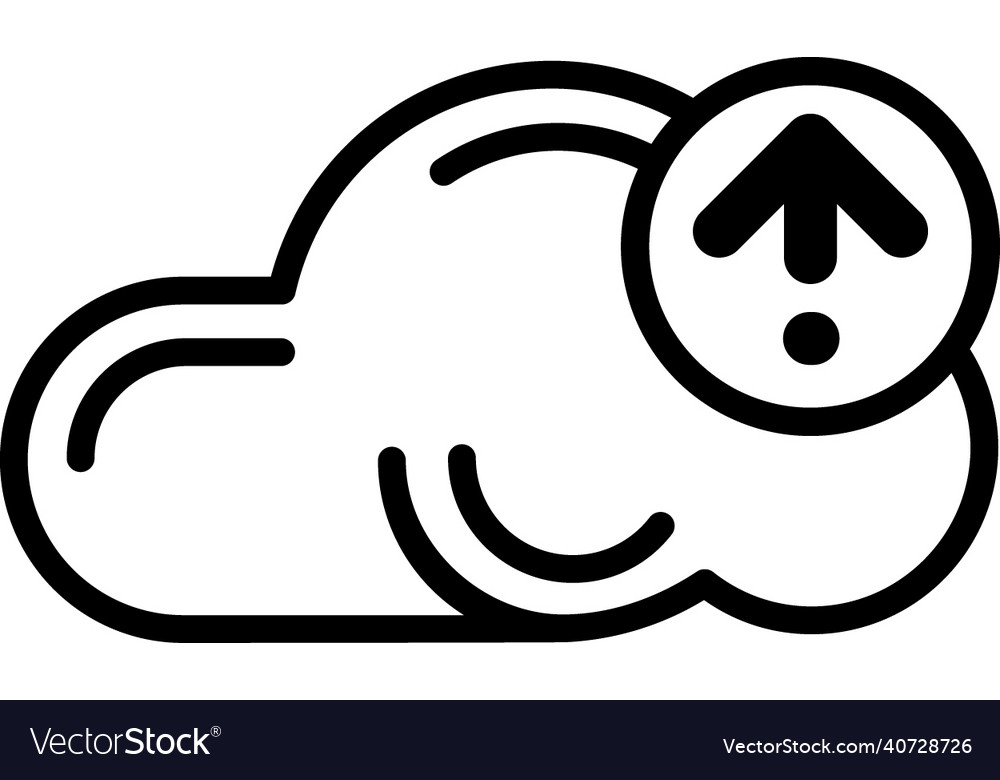 Cloud file upload Vector Image Cloud file upload