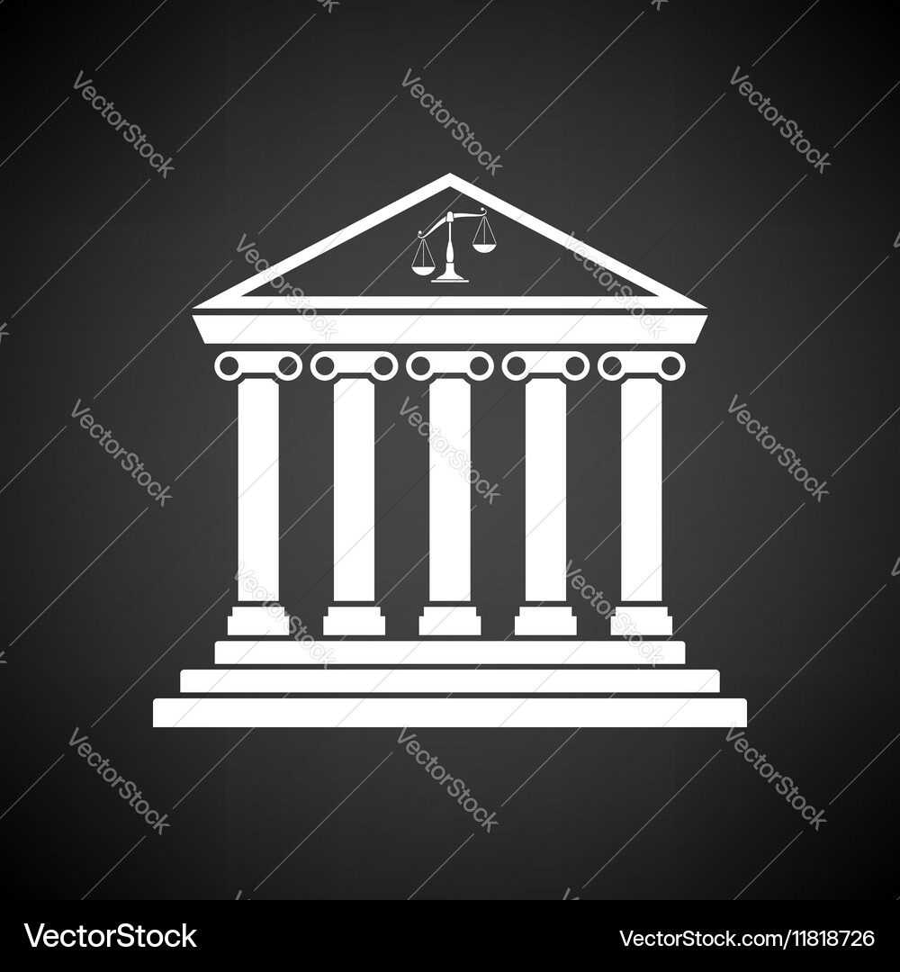Courthouse icon Royalty Free Vector Image - VectorStock