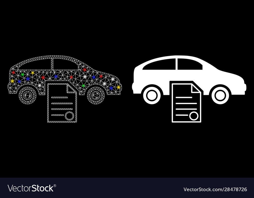 Flare mesh wire frame car sale contract icon