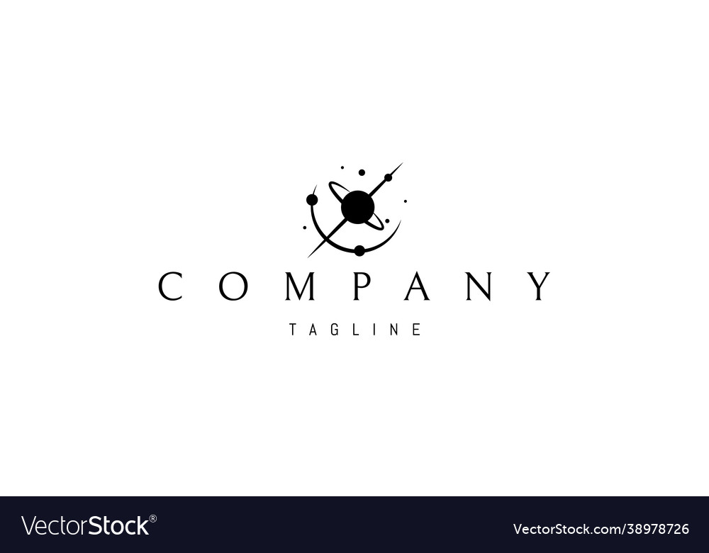 Logo auf dem ein abstraktes Bild schwarz vector image Logo auf dem ein abstraktes Bild schwarz