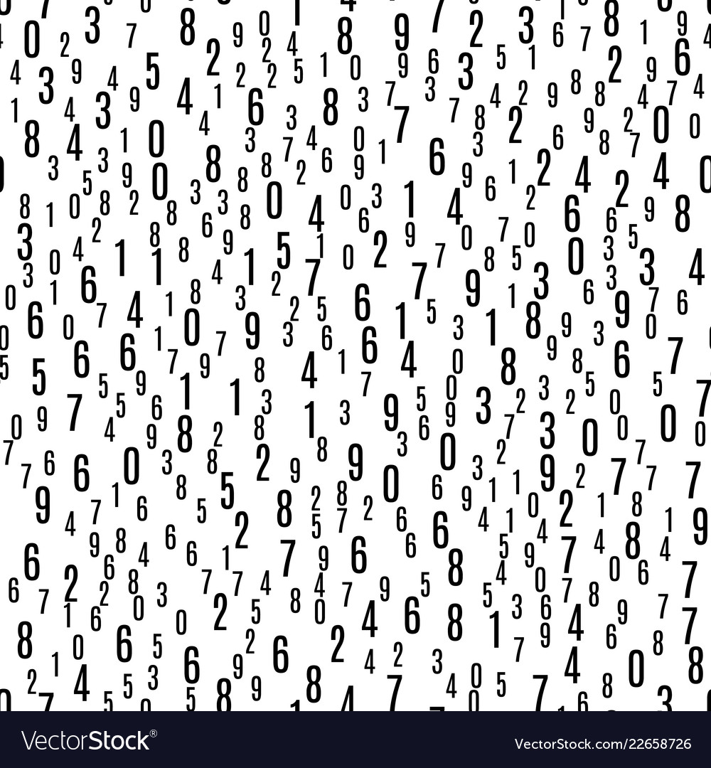 Seamless pattern with the numbers vector image Seamless pattern with the numbers