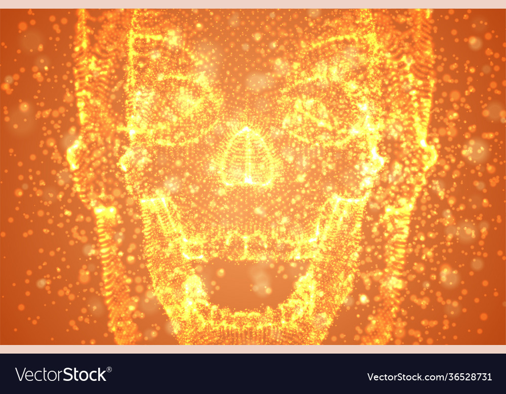 Abstract background with particles in form Vector Image Abstract background with particles in form