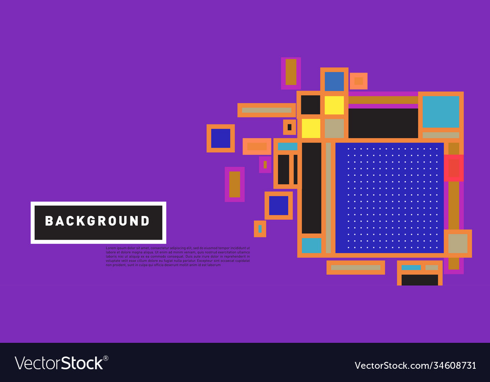 Abstract colorful rectangle background for banner