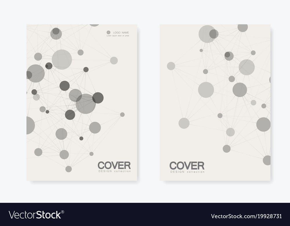 Abstract polygonal network shapes with connecting