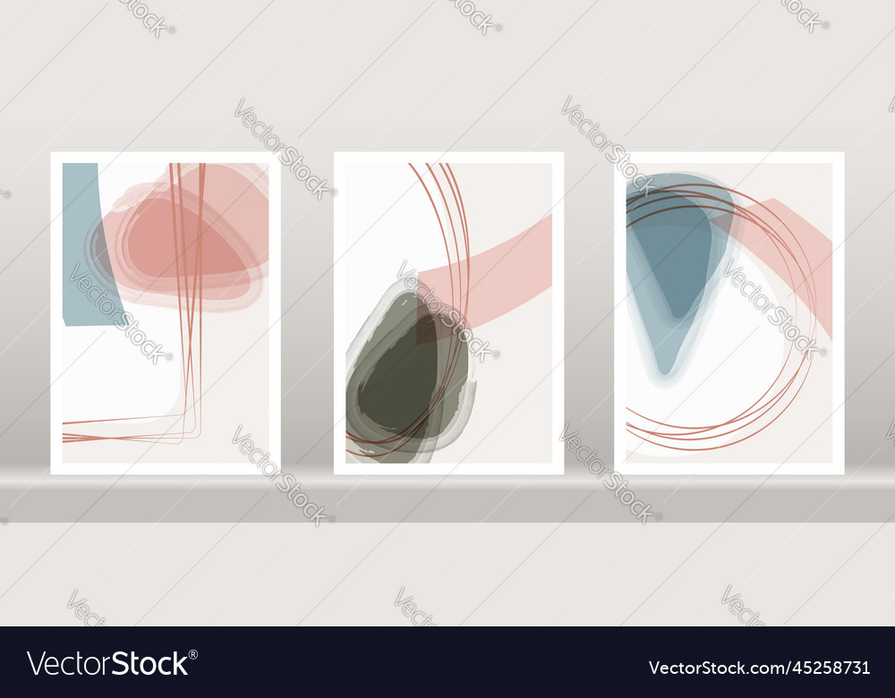 Art abstract design with doodles and various shape