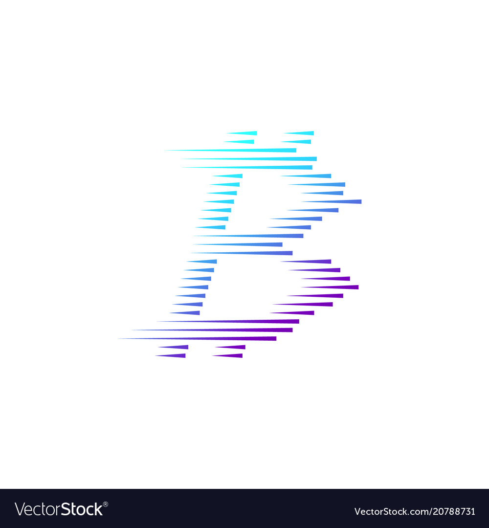 Bitcoin coin with fast speed motion lines Vector Image Bitcoin coin with fast speed motion lines