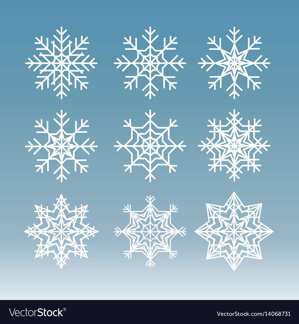 Christmas snowflakes Royalty Free Vector Image