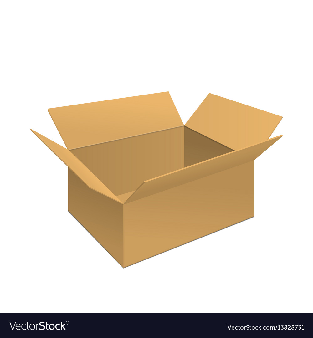 Clear carton box  Royalty Free Vector  Image VectorStock