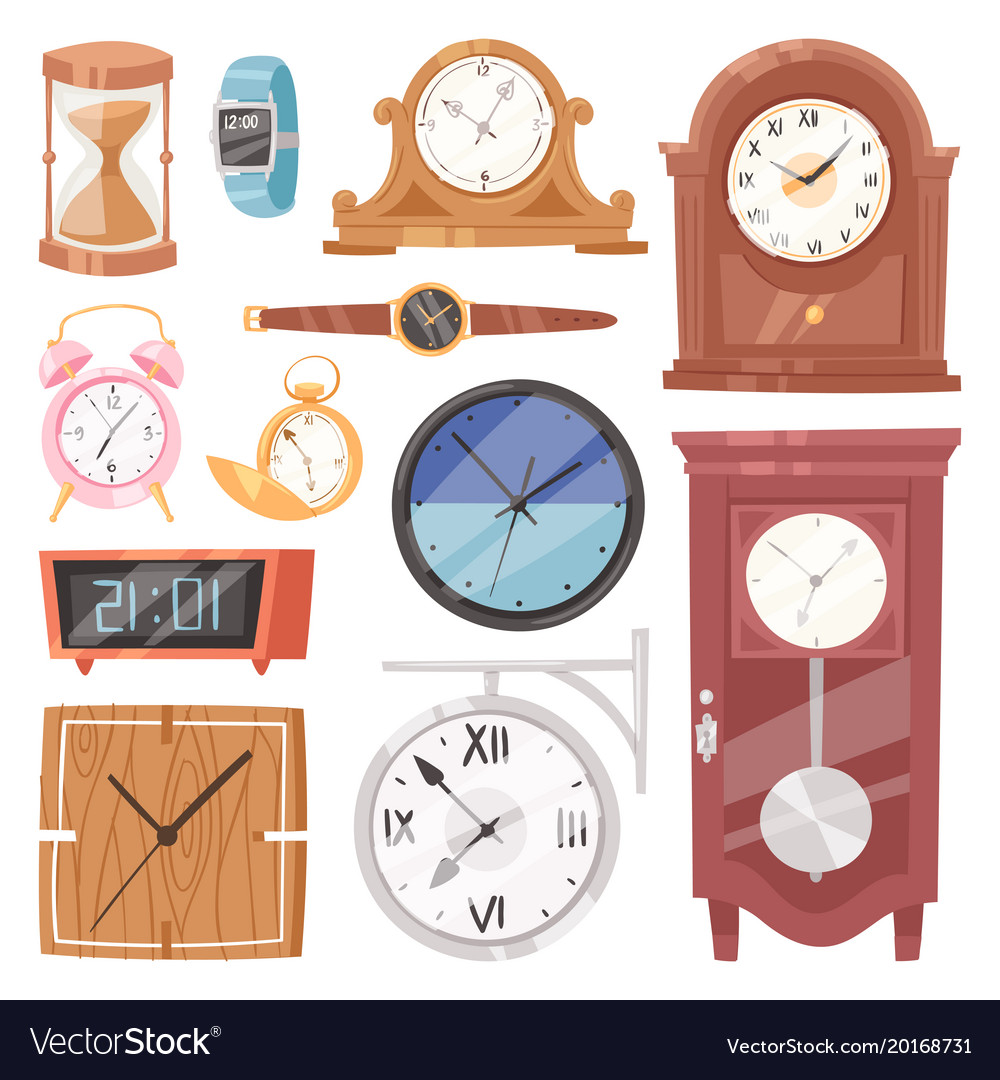 Clock watch with clockwork and clockface