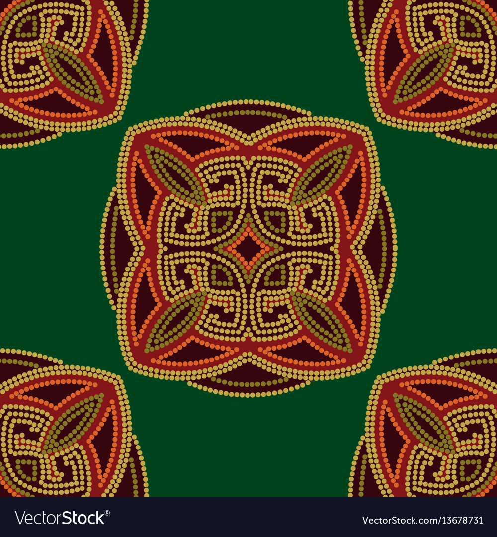 Colourful ethnic seamless pattern background vector image Colourful ethnic seamless pattern background