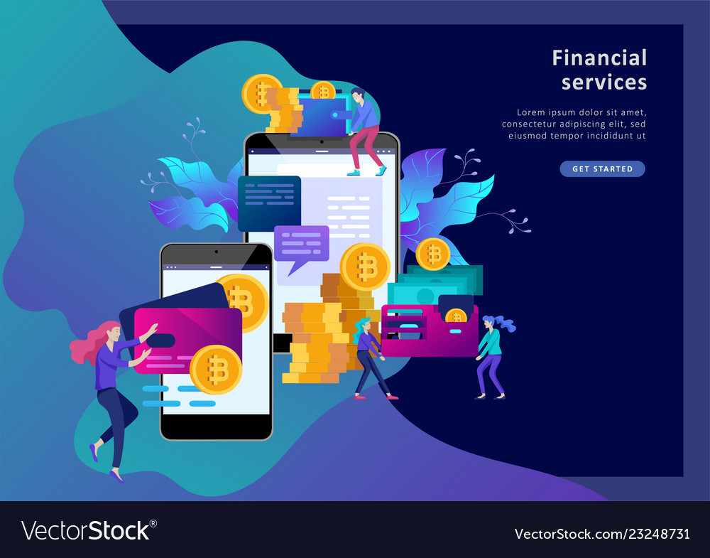Cryptocurrency and blockchain composition vector image Cryptocurrency and blockchain composition